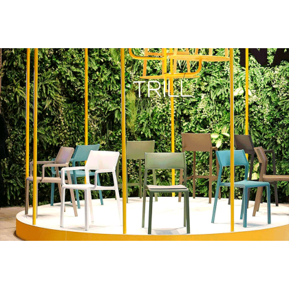 TRILL ARMCHAIR, кресло пластиковое (agave/агава)