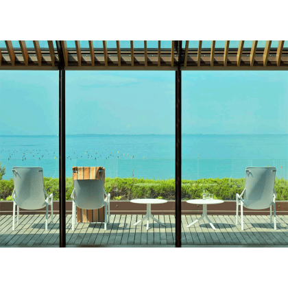 NET LOUNGE, лаунж-кресло пластиковое (bianco/белый)