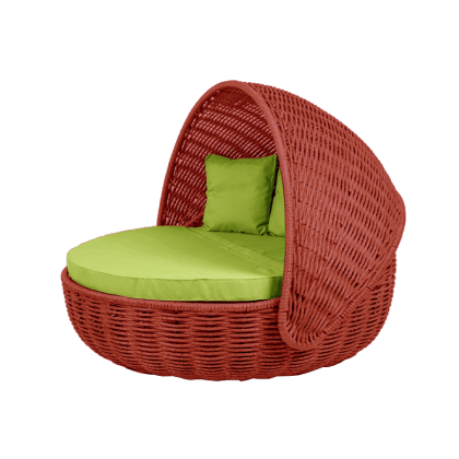 Беседка-кровать NestBed с откидным верхом DeckWOOD (красный)