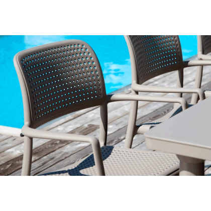 BORA, кресло пластиковое (tortora/тортора)