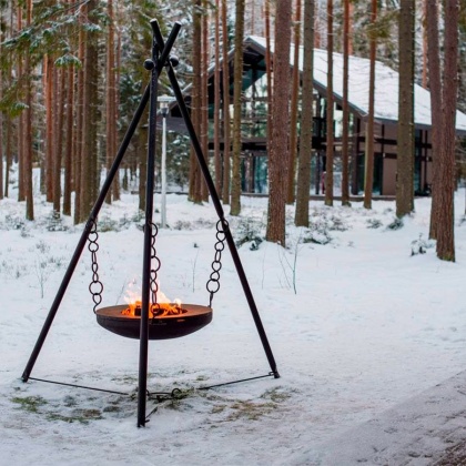 Чугунная чаша на треноге PREMIUM X-серия (100)