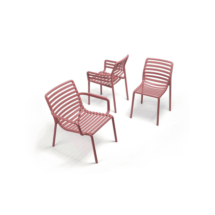 DOGA, кресло пластиковое (marsala/марсала)