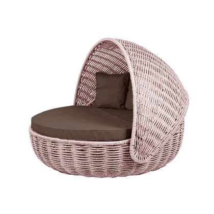 Беседка-кровать NestBed с откидным верхом DeckWOOD (пудровый)