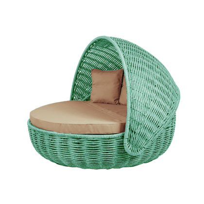 Беседка-кровать NestBed с откидным верхом DeckWOOD (бирюза)
