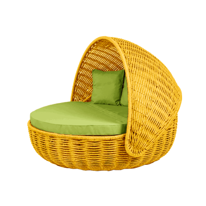 Беседка-кровать NestBed с откидным верхом DeckWOOD (желтый)