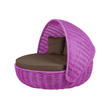 Беседка-кровать NestBed с откидным верхом DeckWOOD (фуксия)