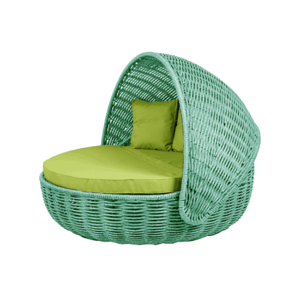 Беседка-кровать NestBed с откидным верхом DeckWOOD (бирюза)