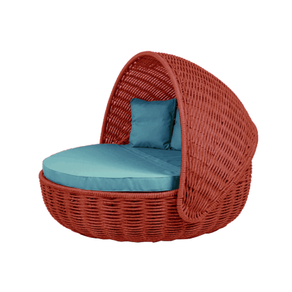 Беседка-кровать NestBed с откидным верхом DeckWOOD (красный)