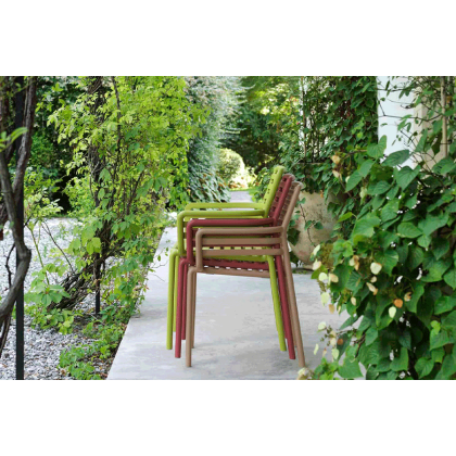 DOGA, кресло пластиковое (marsala/марсала)