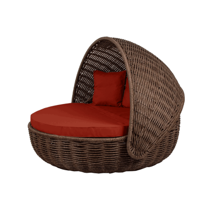 Беседка-кровать NestBed с откидным верхом DeckWOOD (коричневый)