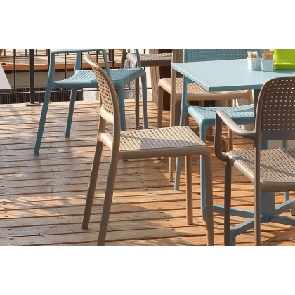 BORA, кресло пластиковое (tortora/тортора)