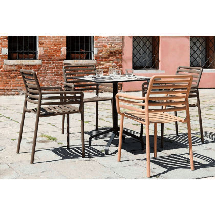 DOGA, кресло пластиковое (cappuccino/капучино)