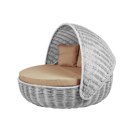 Беседка-кровать NestBed с откидным верхом DeckWOOD (белый)
