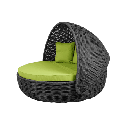 Беседка-кровать NestBed с откидным верхом DeckWOOD (черный)