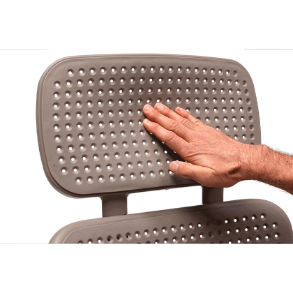 ACQUAMARINA, кресло-шезлонг складное (tortora/тортора)