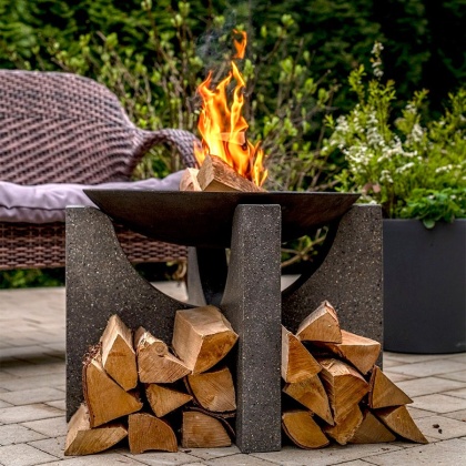 Чугунная чаша на бетонном основании PREMIUM S-серия (60)