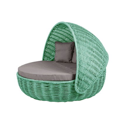 Беседка-кровать NestBed с откидным верхом DeckWOOD (бирюза)