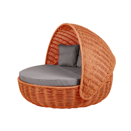 Беседка-кровать NestBed с откидным верхом DeckWOOD (оранжевый)