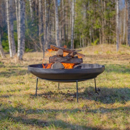 Чугунная чаша на металлической подставке PREMIUM C-серия (80)