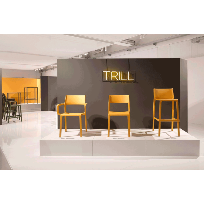 TRILL BISTROT, стул пластиковый (senape/горчица)