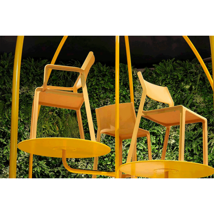 TRILL ARMCHAIR, кресло пластиковое (senape/горчица)