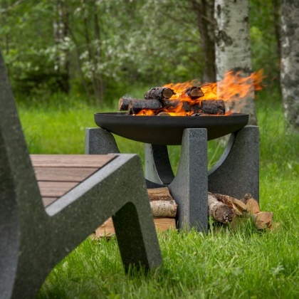 Чугунная чаша на бетонном основании PREMIUM S-серия (60)