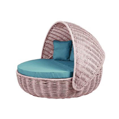 Беседка-кровать NestBed с откидным верхом DeckWOOD (пудровый)