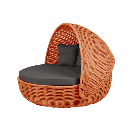 Беседка-кровать NestBed с откидным верхом DeckWOOD (оранжевый)