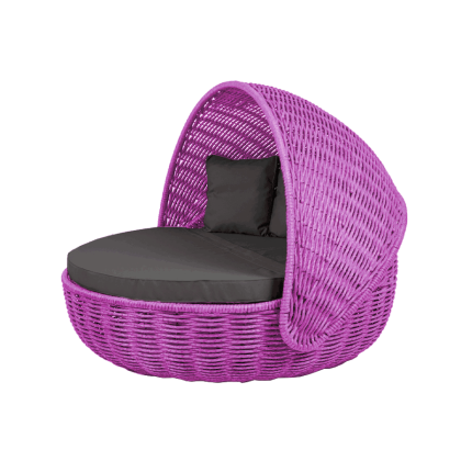 Беседка-кровать NestBed с откидным верхом DeckWOOD (фуксия)