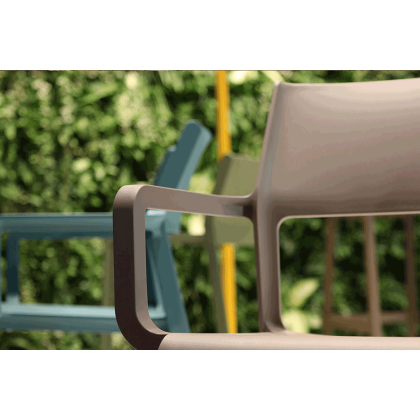 TRILL ARMCHAIR, кресло пластиковое (tortora/тортора)