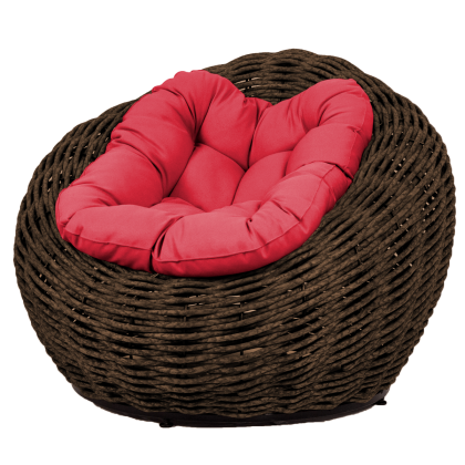 Кресло-гнездо плетеное DeckWOOD Nest (коричневый)