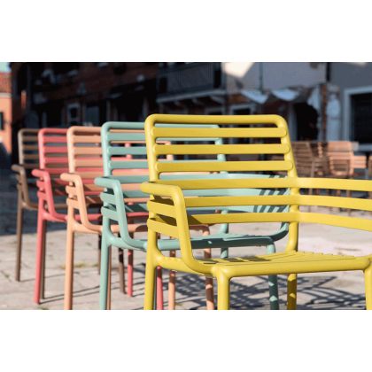 DOGA, кресло пластиковое (marsala/марсала)