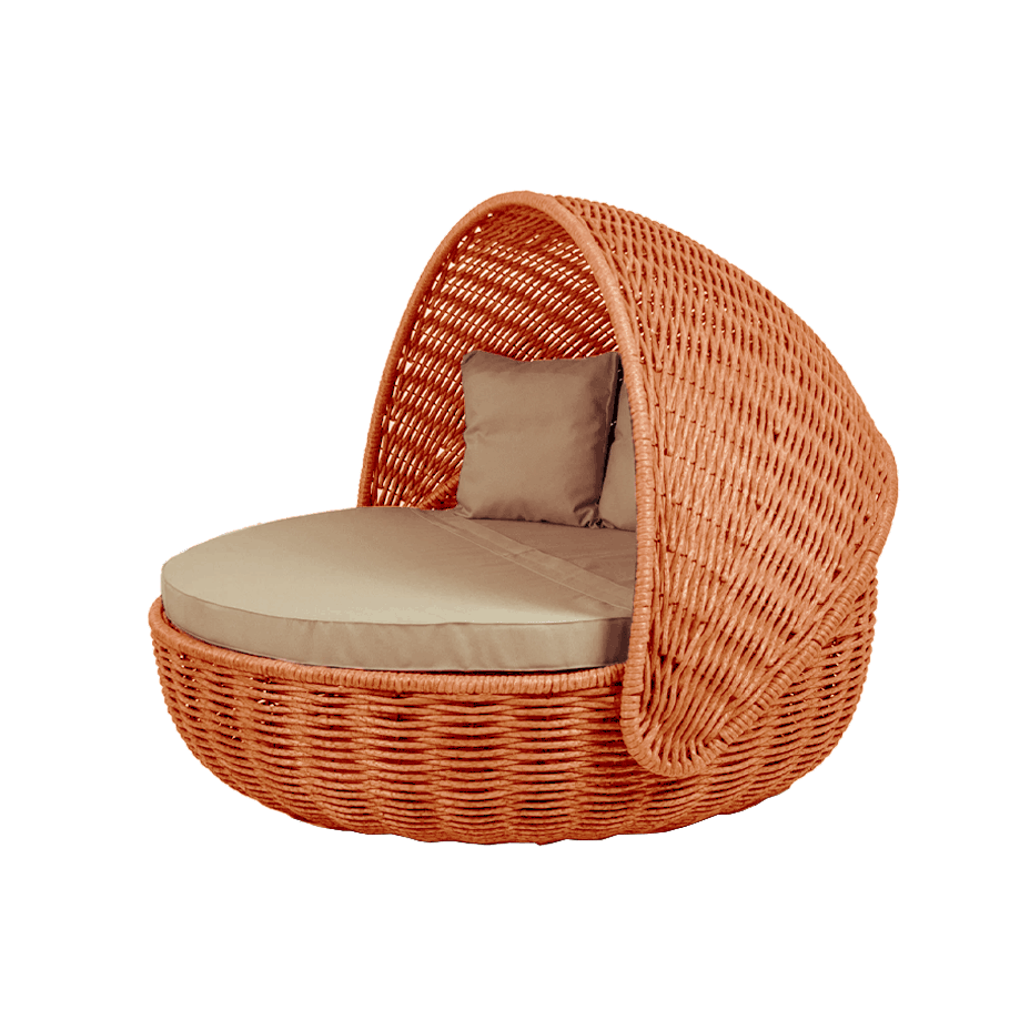 Беседка-кровать NestBed с откидным верхом DeckWOOD (оранжевый)