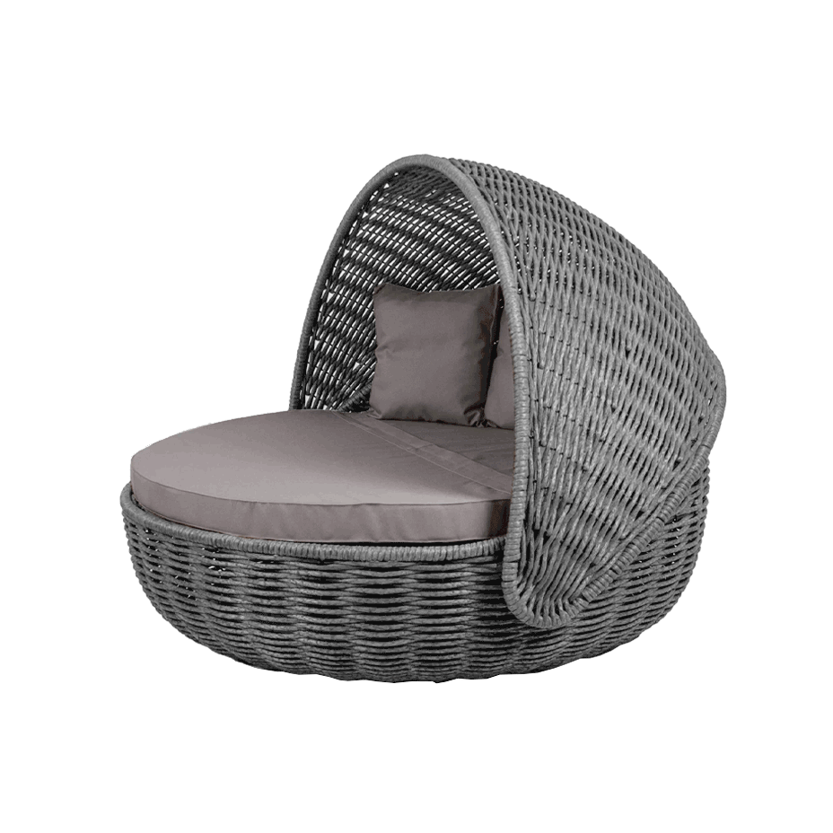 Беседка-кровать NestBed с откидным верхом DeckWOOD (серый)