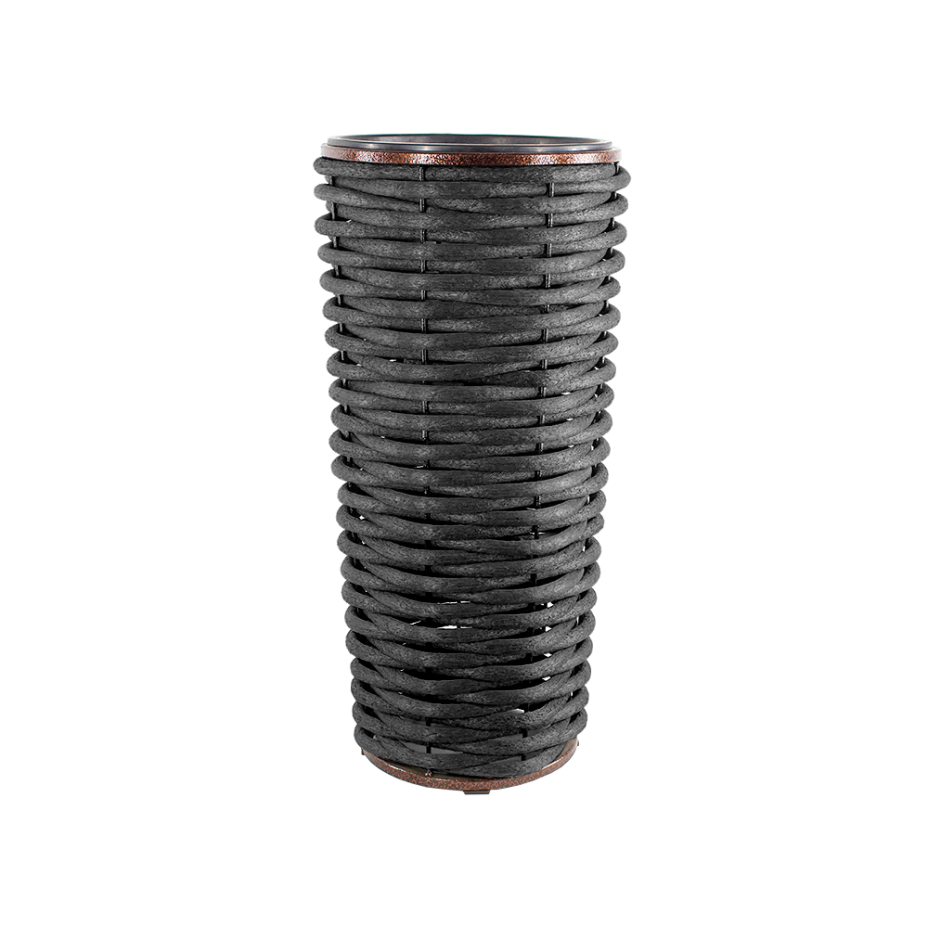 Вазон высокий DeckWOOD 810x400 (черный)