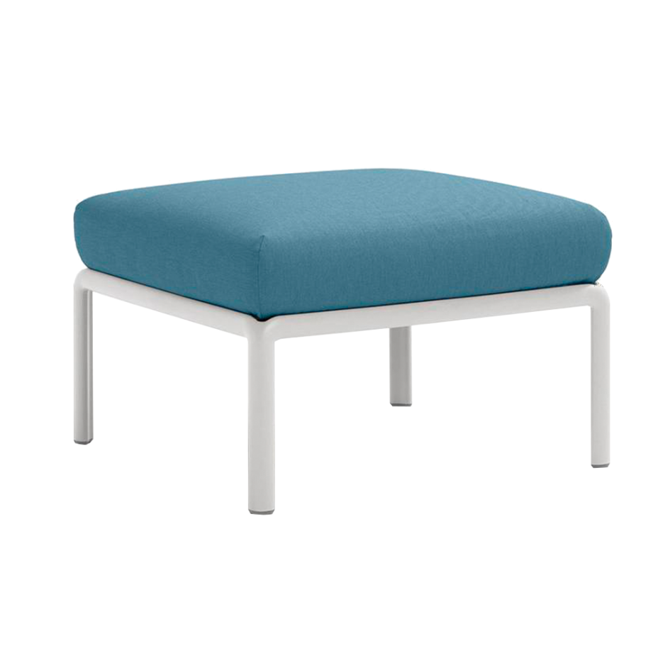 KOMODO POUF, пуф (bianco/белый, подушка синий Sunbrella)