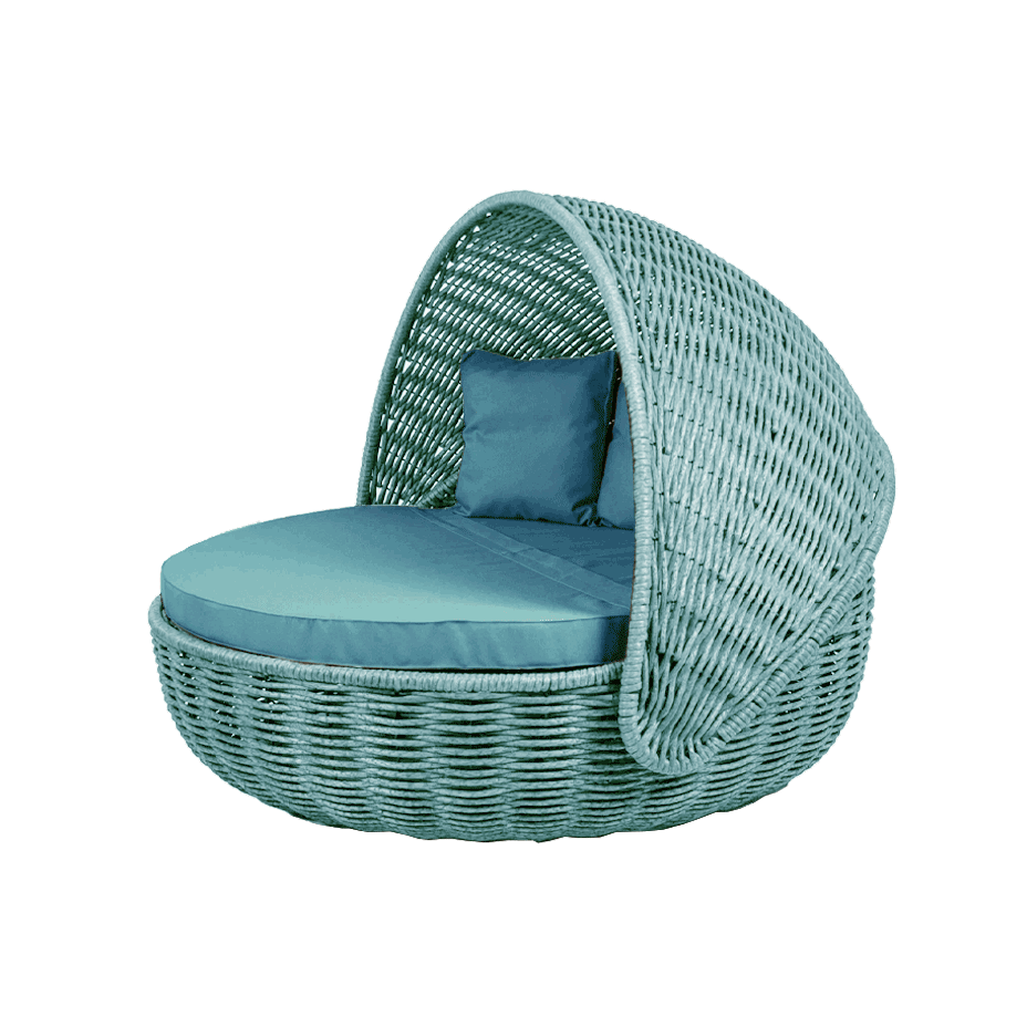 Беседка-кровать NestBed с откидным верхом DeckWOOD (голубой)