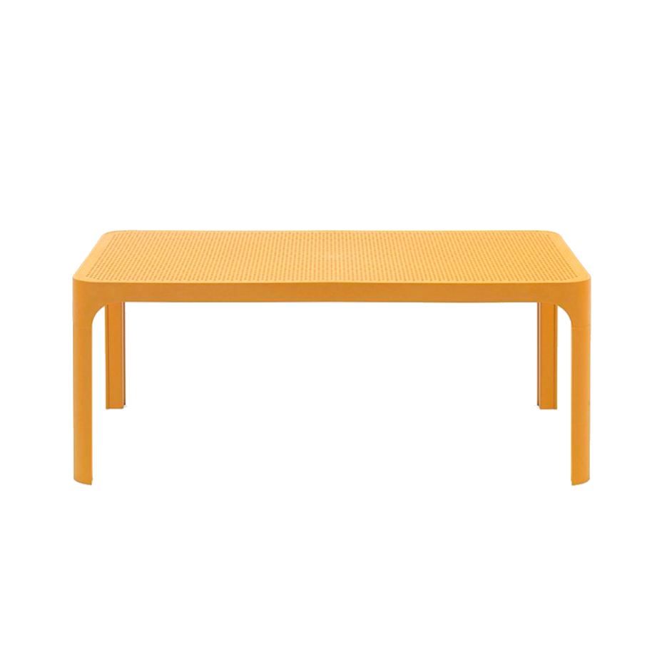 NET TABLE 100, стол пластиковый (senape/горчица)