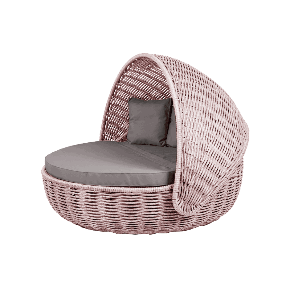 Беседка-кровать NestBed с откидным верхом DeckWOOD (пудровый)