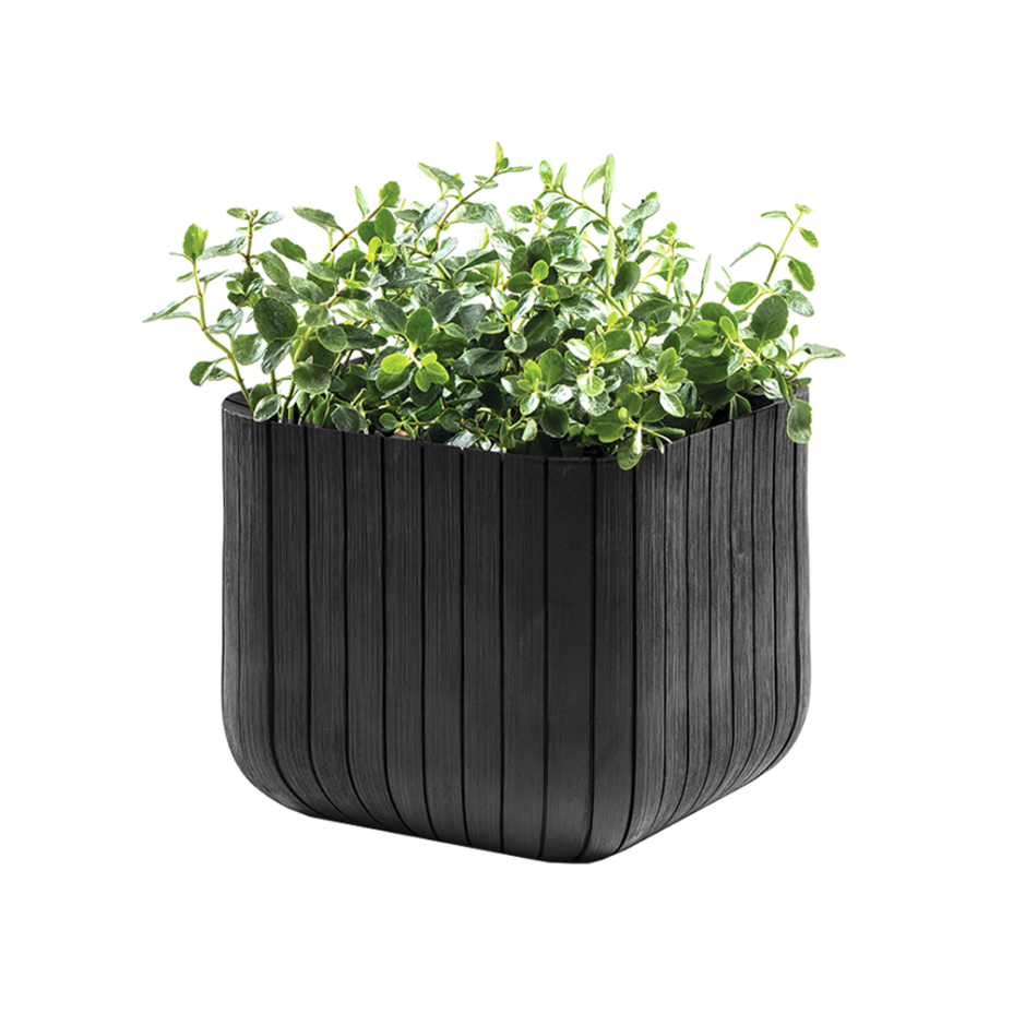 CUBE PLANTER L, кашпо (графит)
