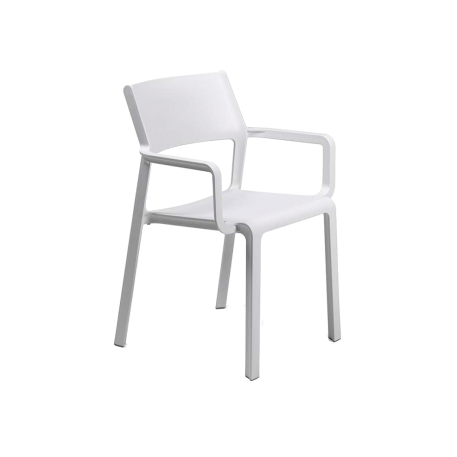 TRILL ARMCHAIR, кресло пластиковое (bianco/белый)