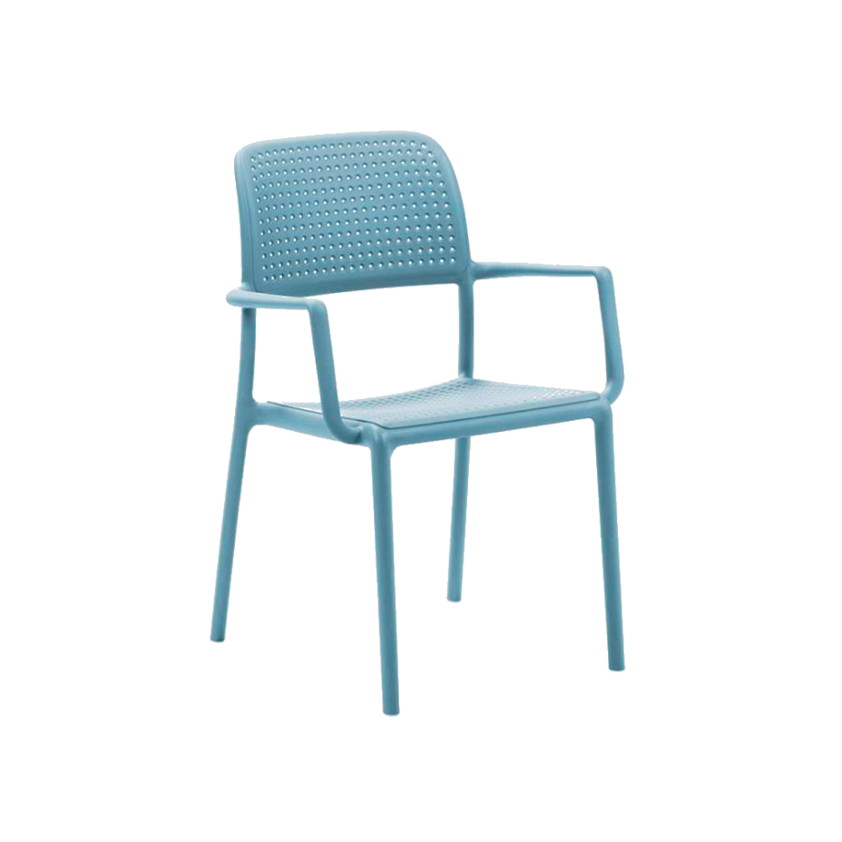 BORA, кресло пластиковое (celeste/голубой)