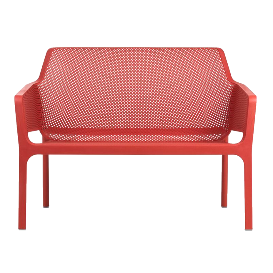 NET BENCH, скамья пластиковая (corallo/коралл)
