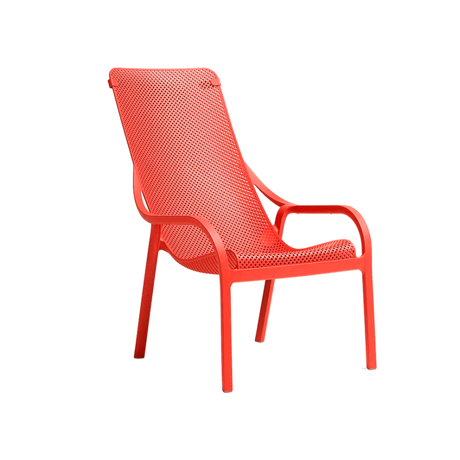 NET LOUNGE, лаунж-кресло пластиковое (corallo/коралл)