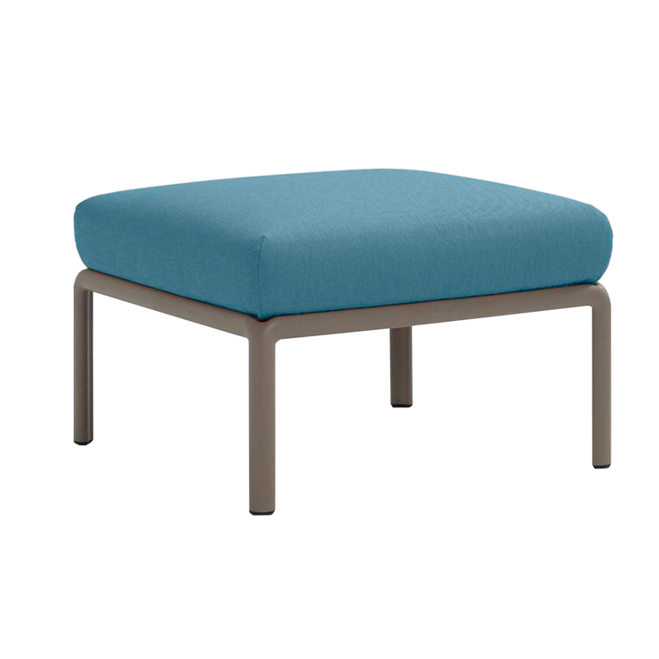KOMODO POUF, пуф (tortora/тортора, подушка синий Sunbrella)