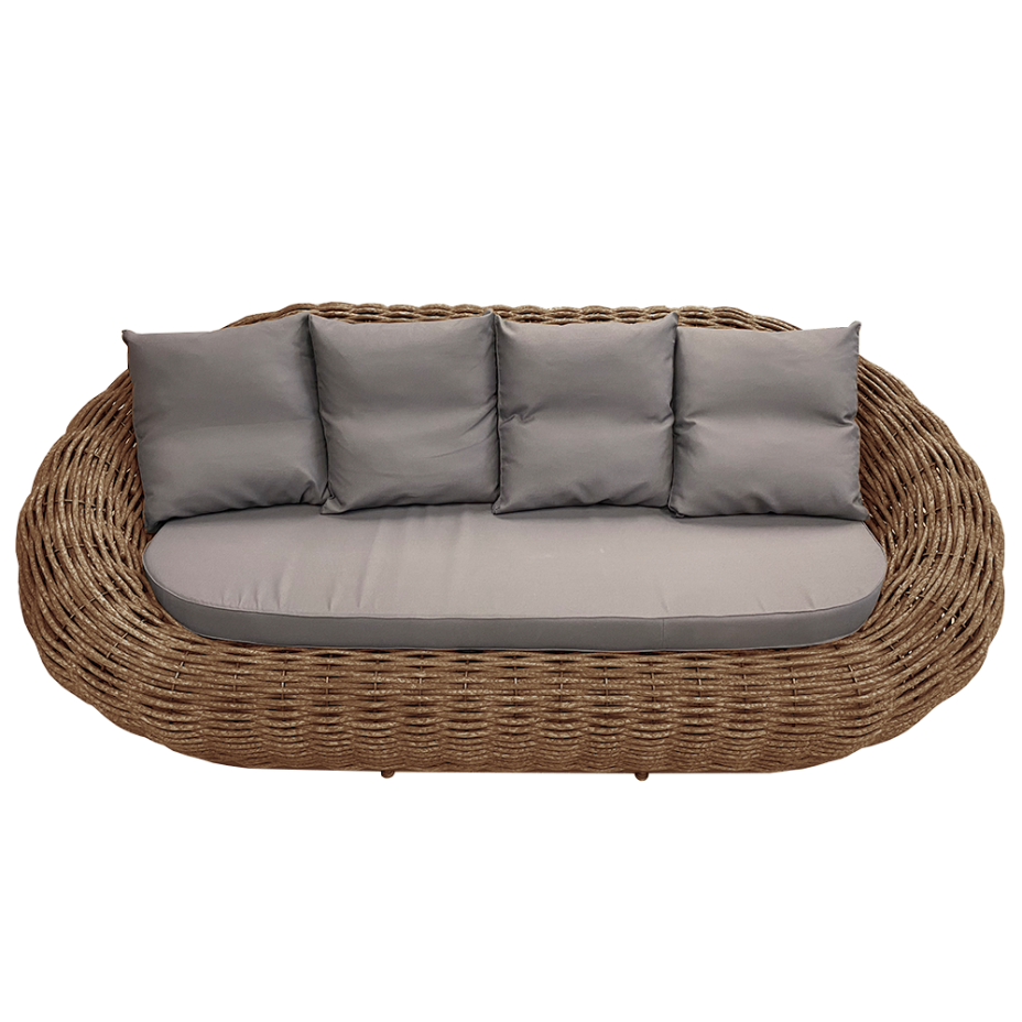 Диван плетеный DeckWOOD Nest (коричневый)