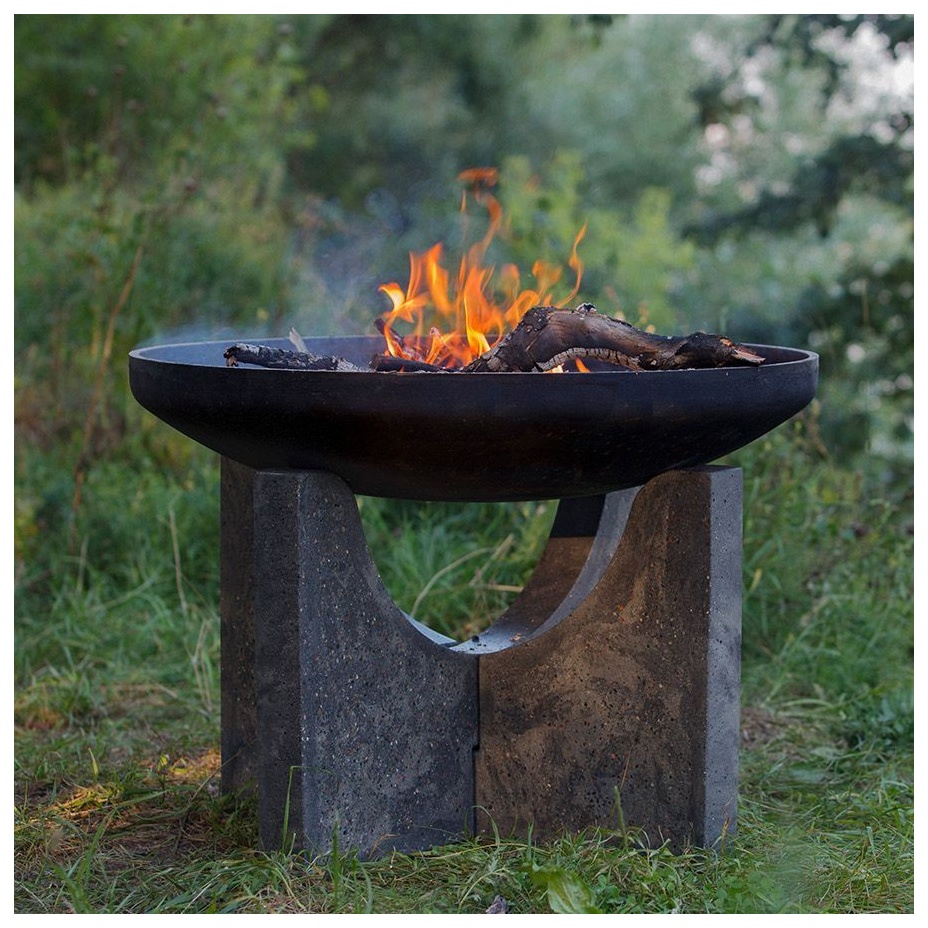 Чугунная чаша на бетонном основании PREMIUM S-серия (80)