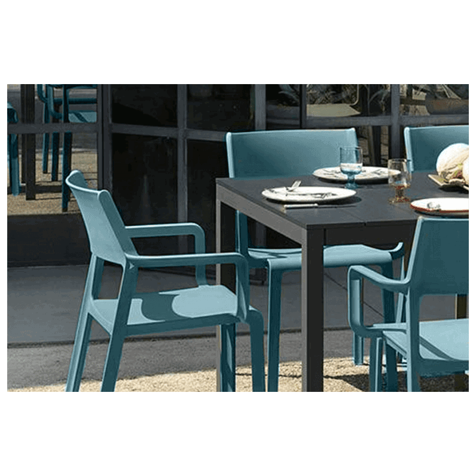 TRILL ARMCHAIR, кресло пластиковое (ottanio/бирюзовый)