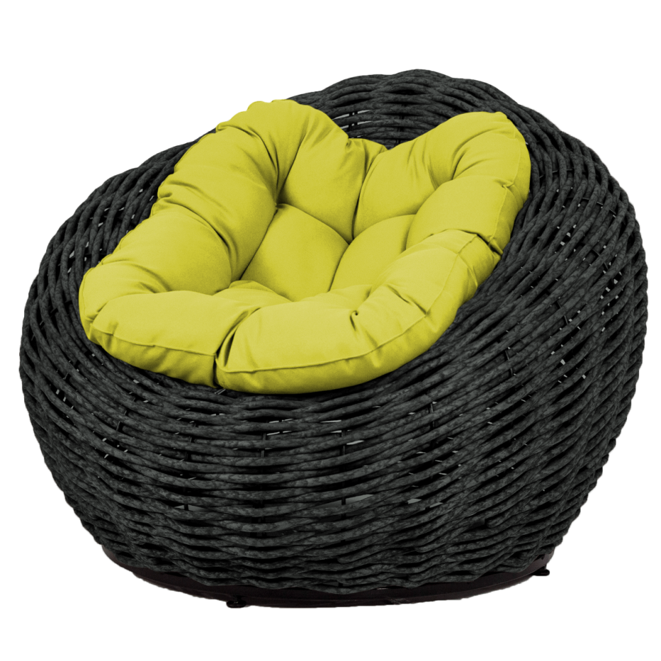Кресло-гнездо плетеное DeckWOOD Nest (черный)