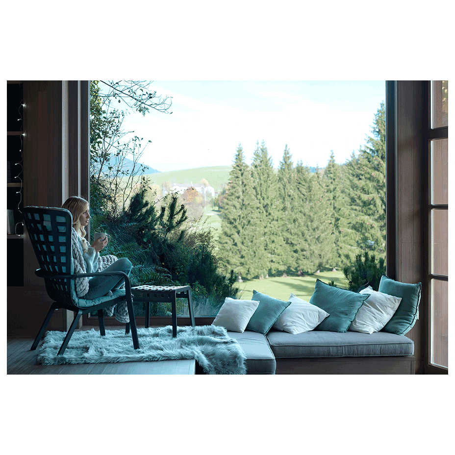 CUSCINO FOLIO COMFORT, подушка для кресла (arctic/голубая)